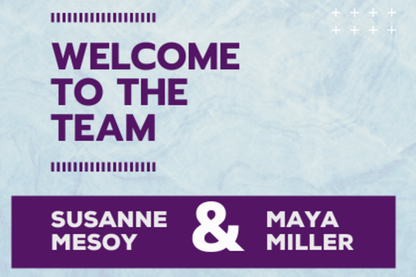 welcome image for Susanne Mesoy and Maya Miller
