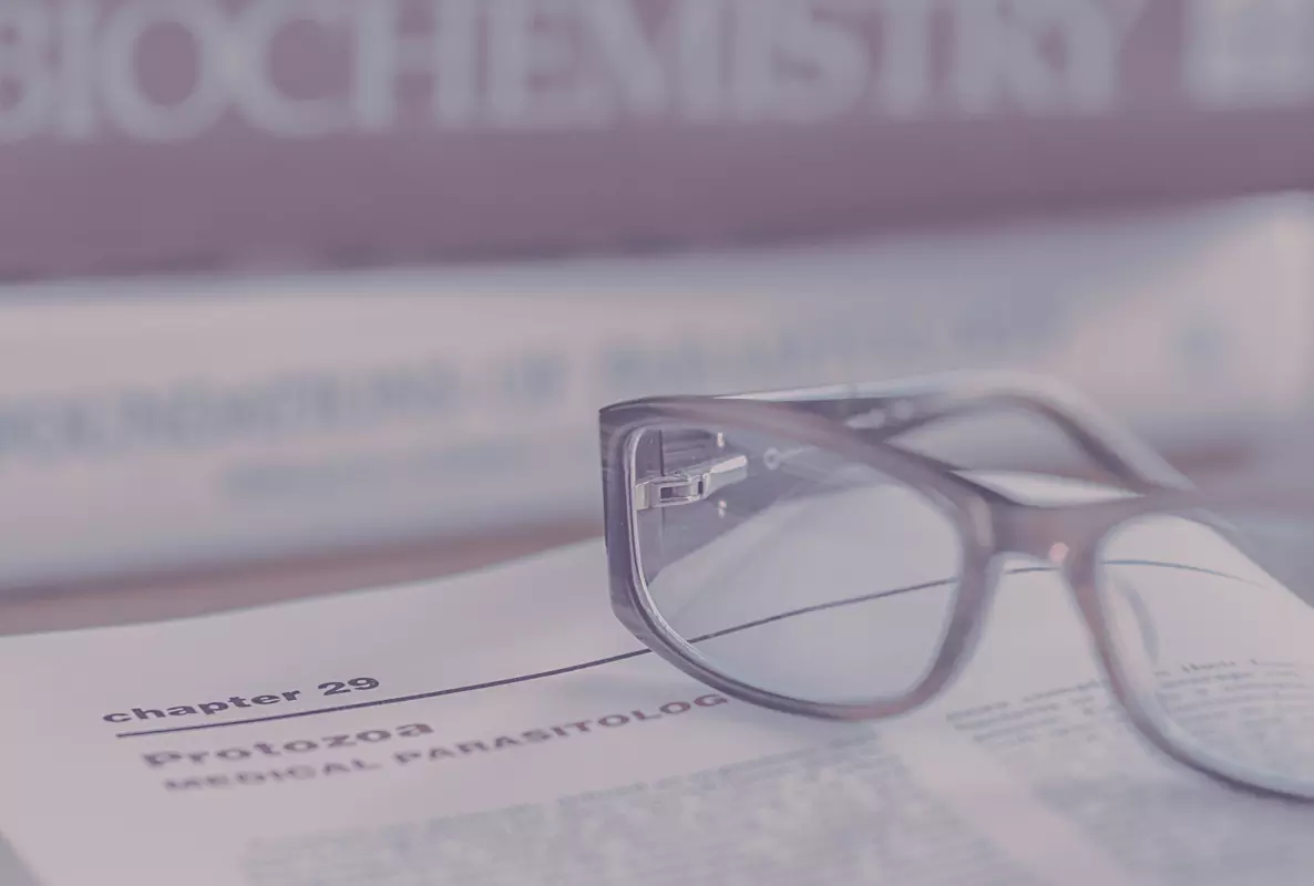 Page banner image showing a close up publication.