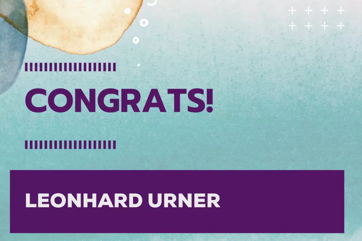 Congratulations image for Dr Leonhard Urner
