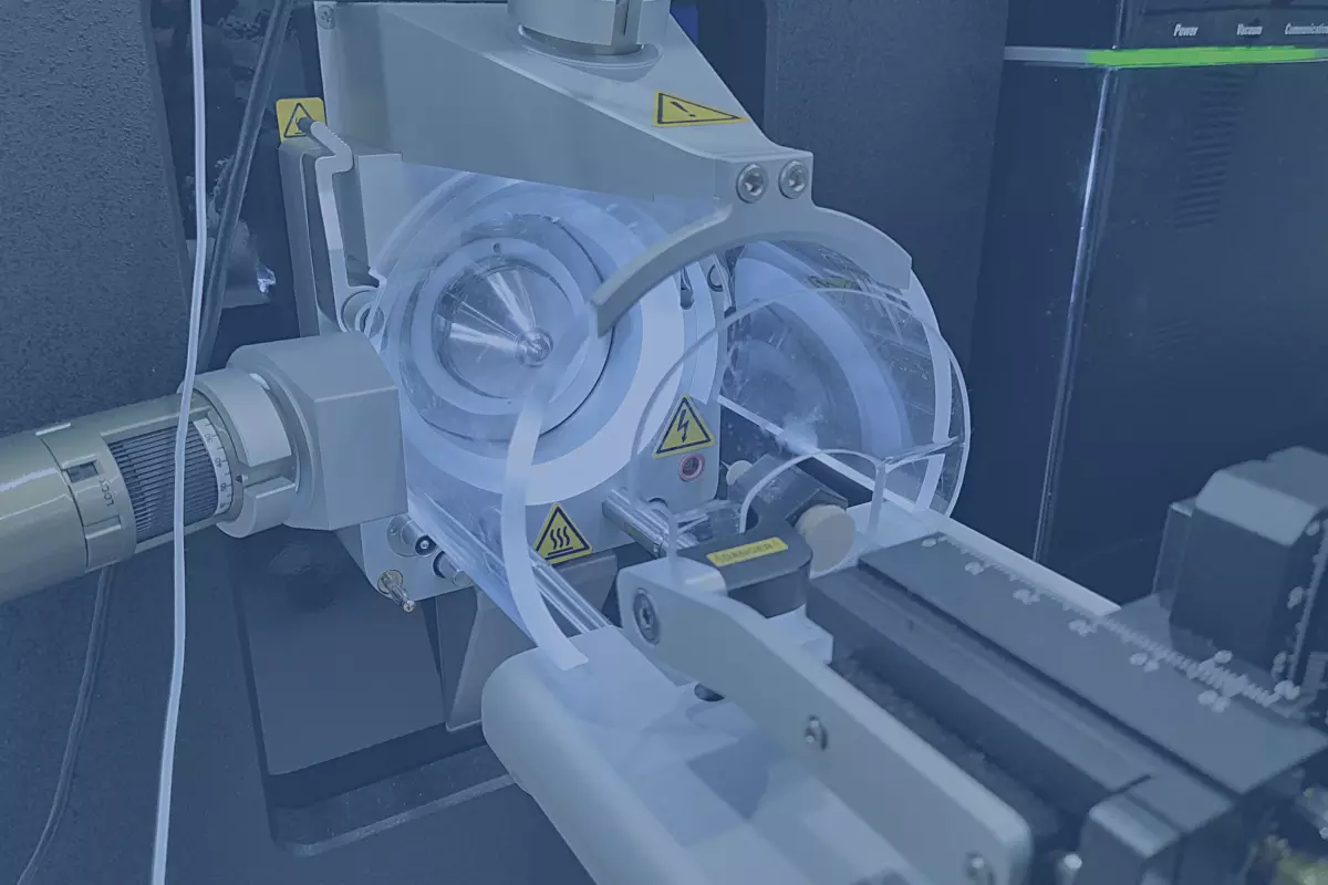 Banner image showing a mass spectrometer